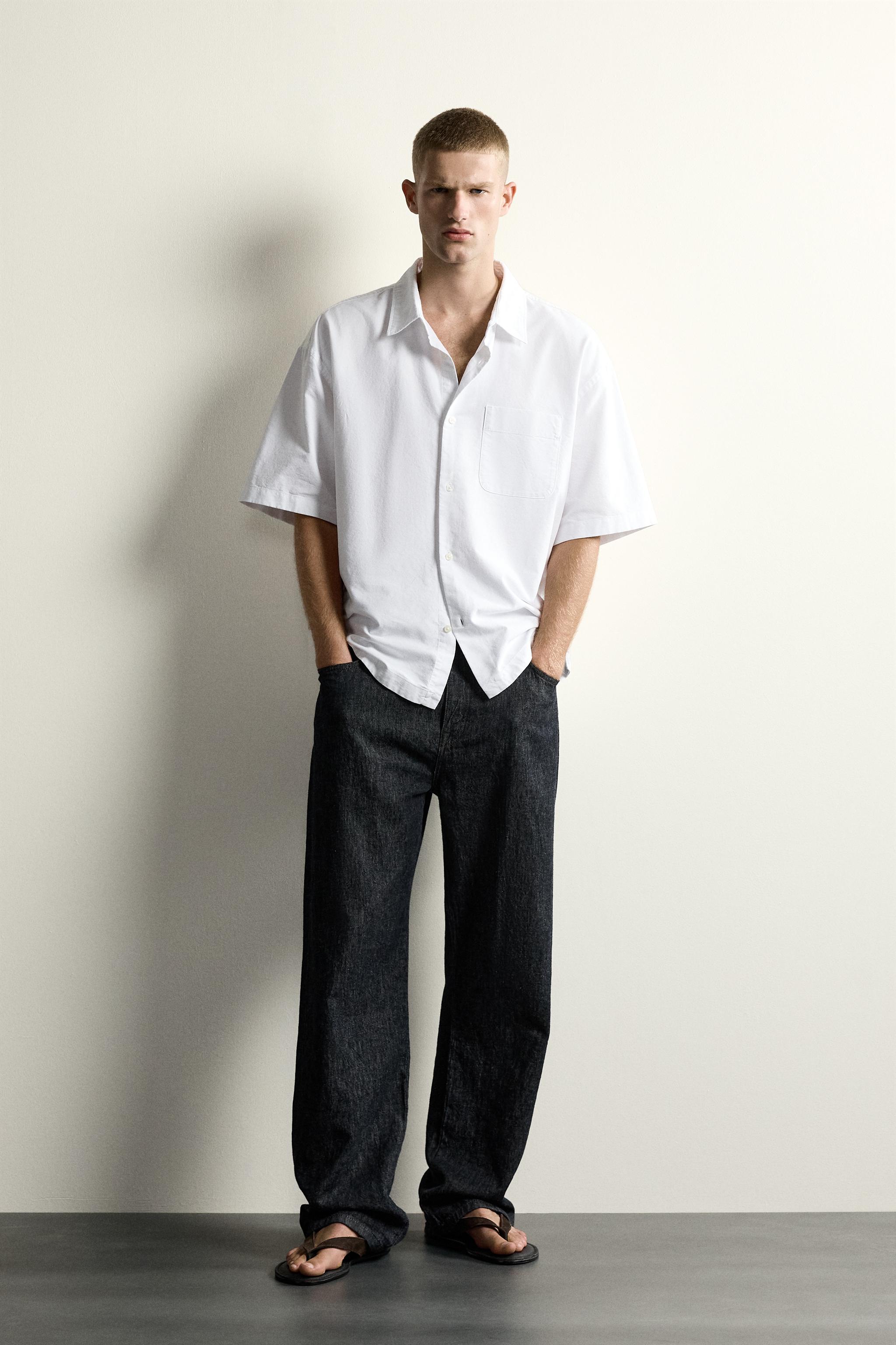 オーバーサイズフィット オックスフォードシャツ - ホワイト | ZARA