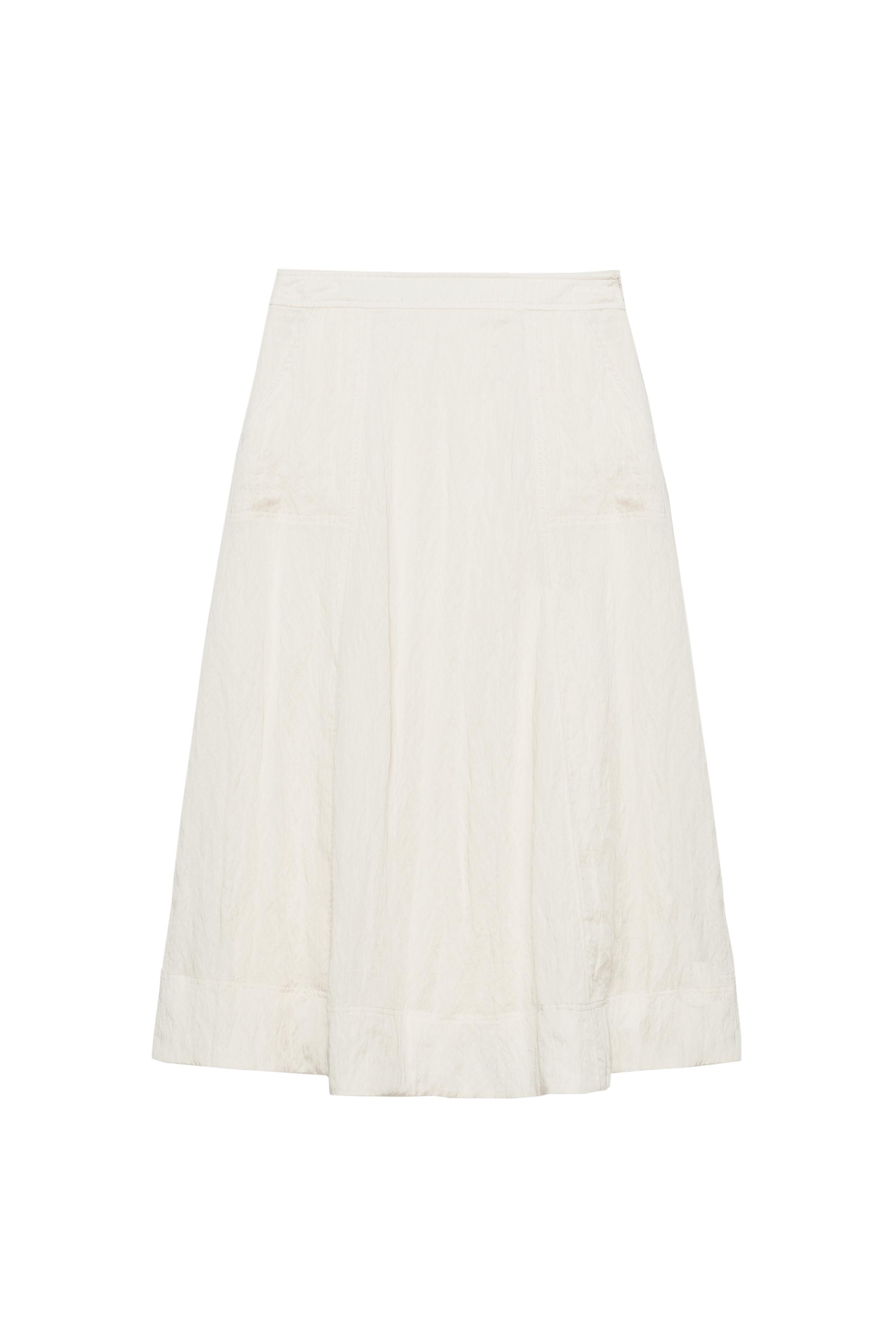 FALDA MIDI EFECTO ARRUGADO
