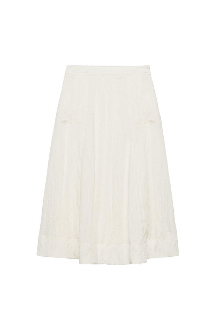FALDA MIDI EFECTO ARRUGADO
