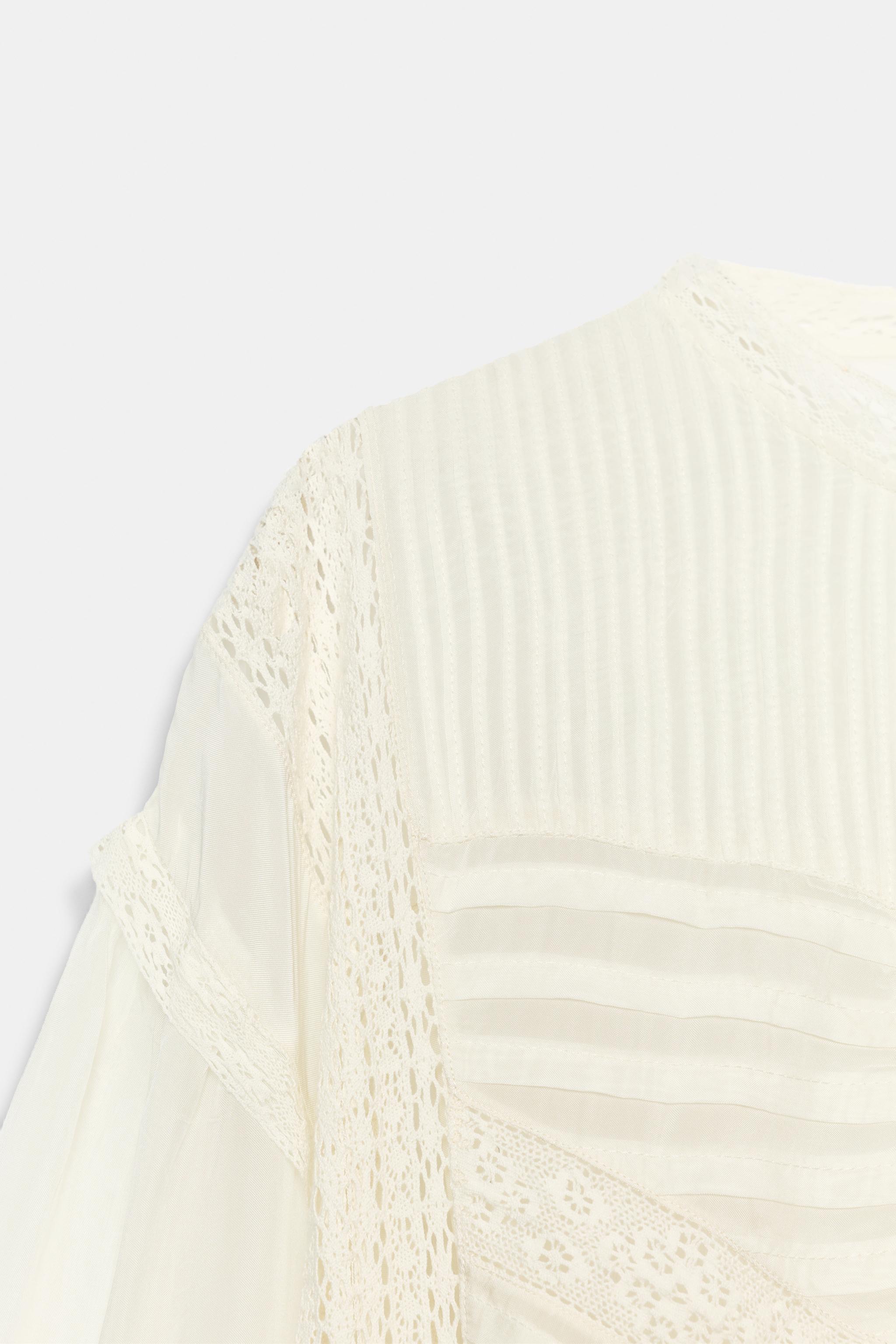 ZW COLLECTION EMBROIDERED SHIRT - Ecru | ZARA South Africa
