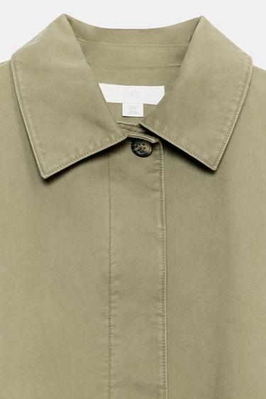 WASHED-EFFECT SHORT JACKET - Khaki by Zara - Image 8