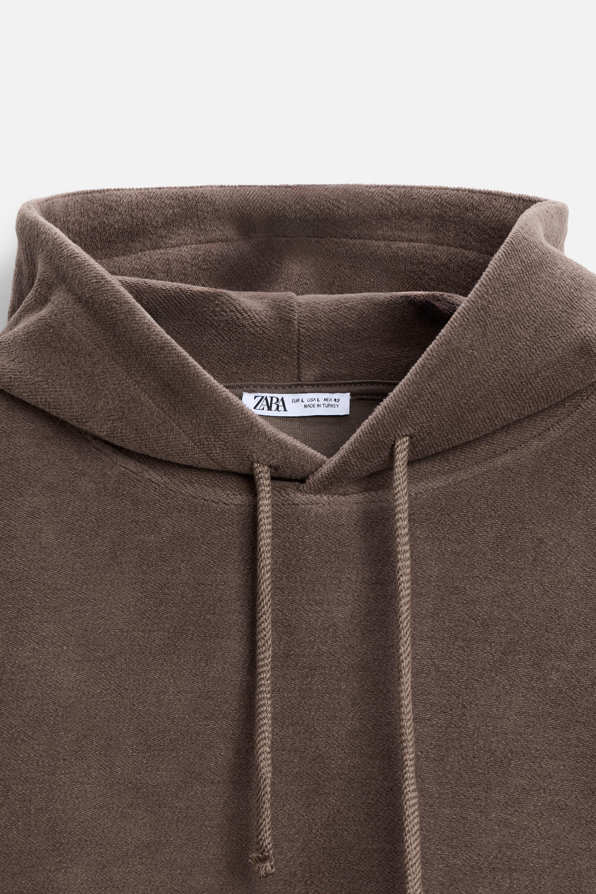 TEXTURED SWEATSHIRT - Brown | ZARA United States
