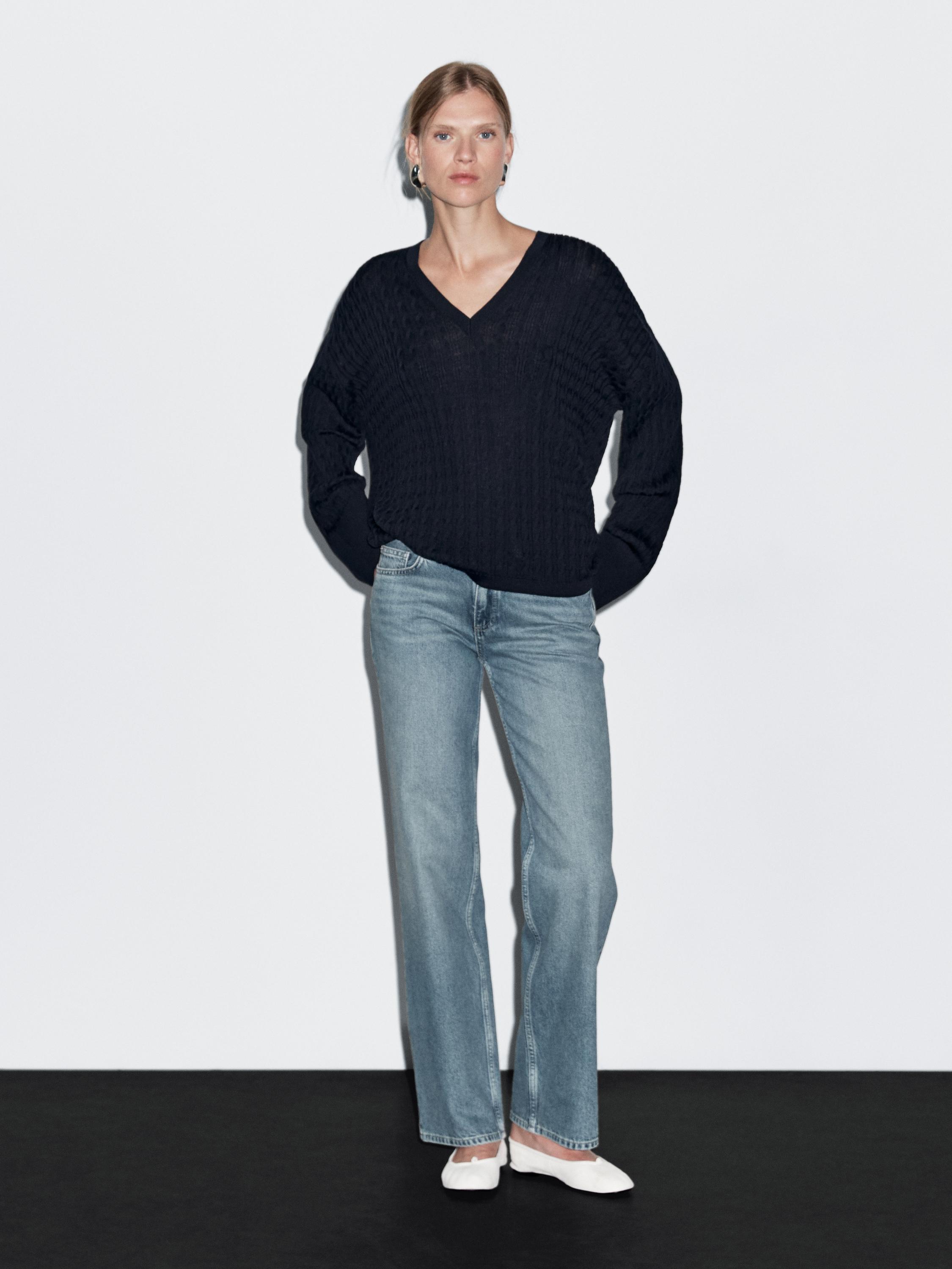 Jean straight taille basse