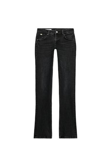TRF LOW-RISE SLIM FIT COMFORT JEANS - Black by Zara