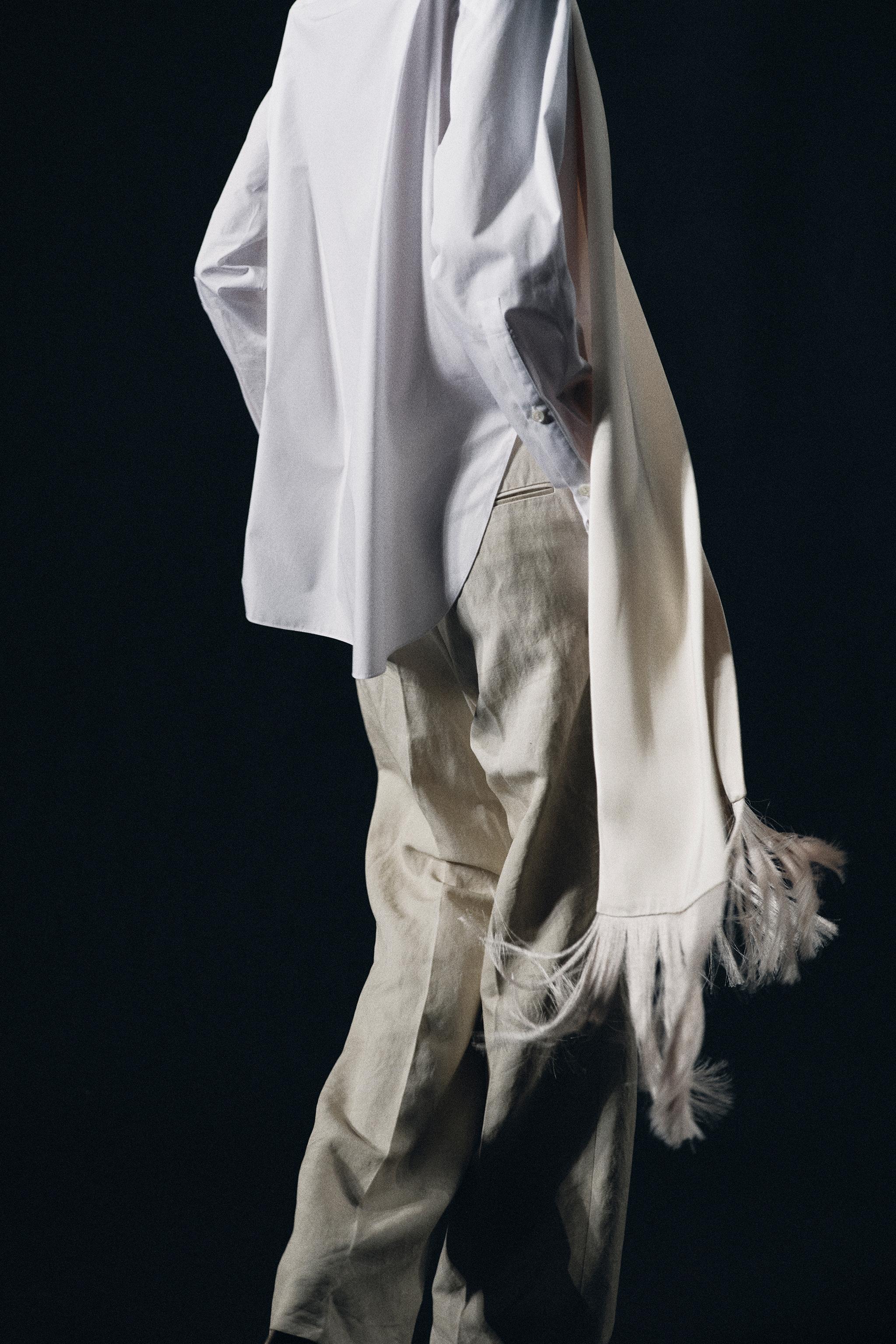 FRINGED SCARF SHIRT ZW COLLECTION