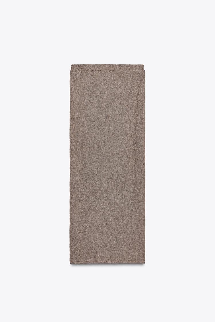 STRAIGHT CUT KNIT SKIRT
