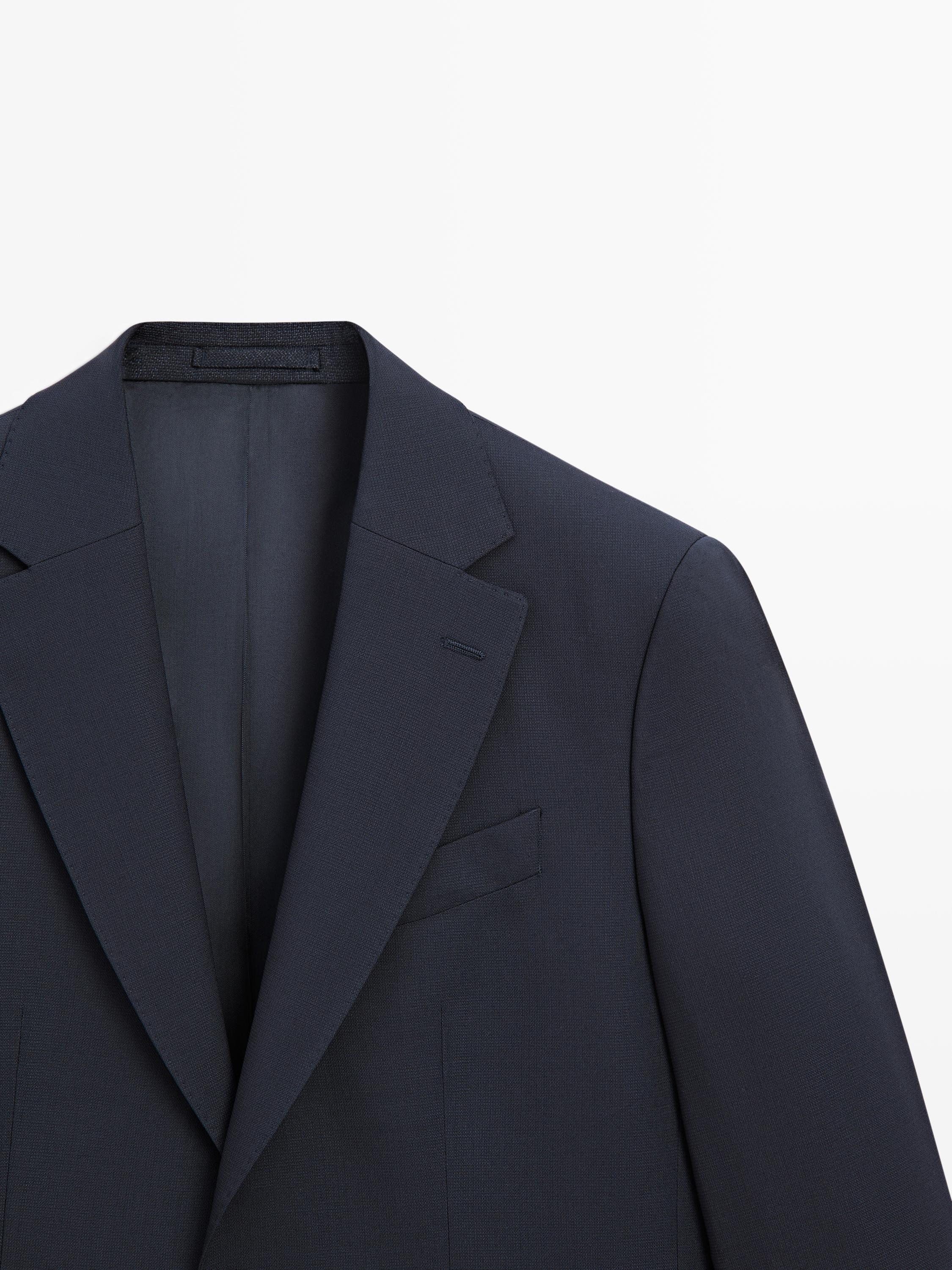 Cool wool blend suit blazer