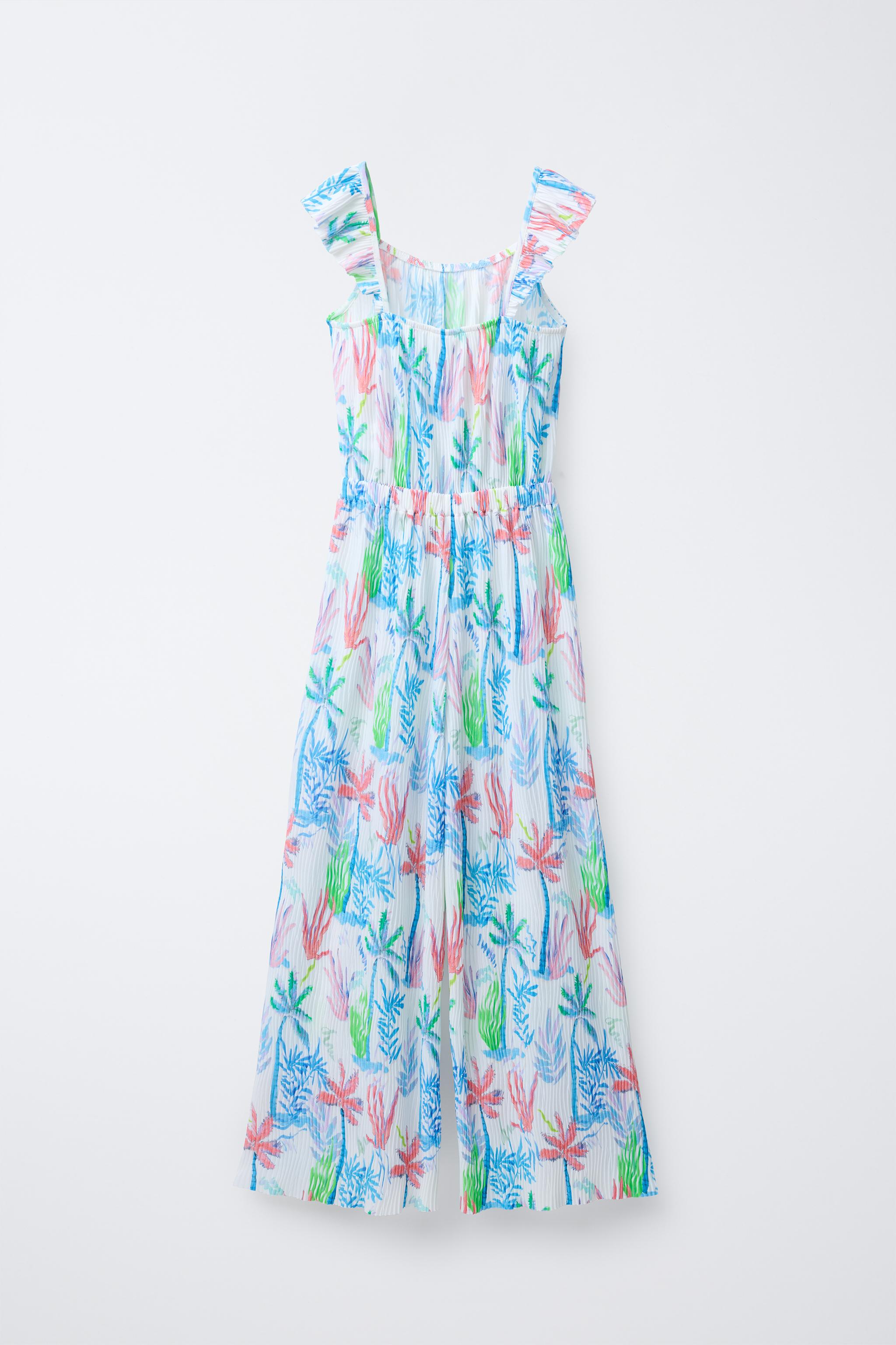 Rompers Mono Verde Zara Plisado Mono Zara De Segunda Mano Para