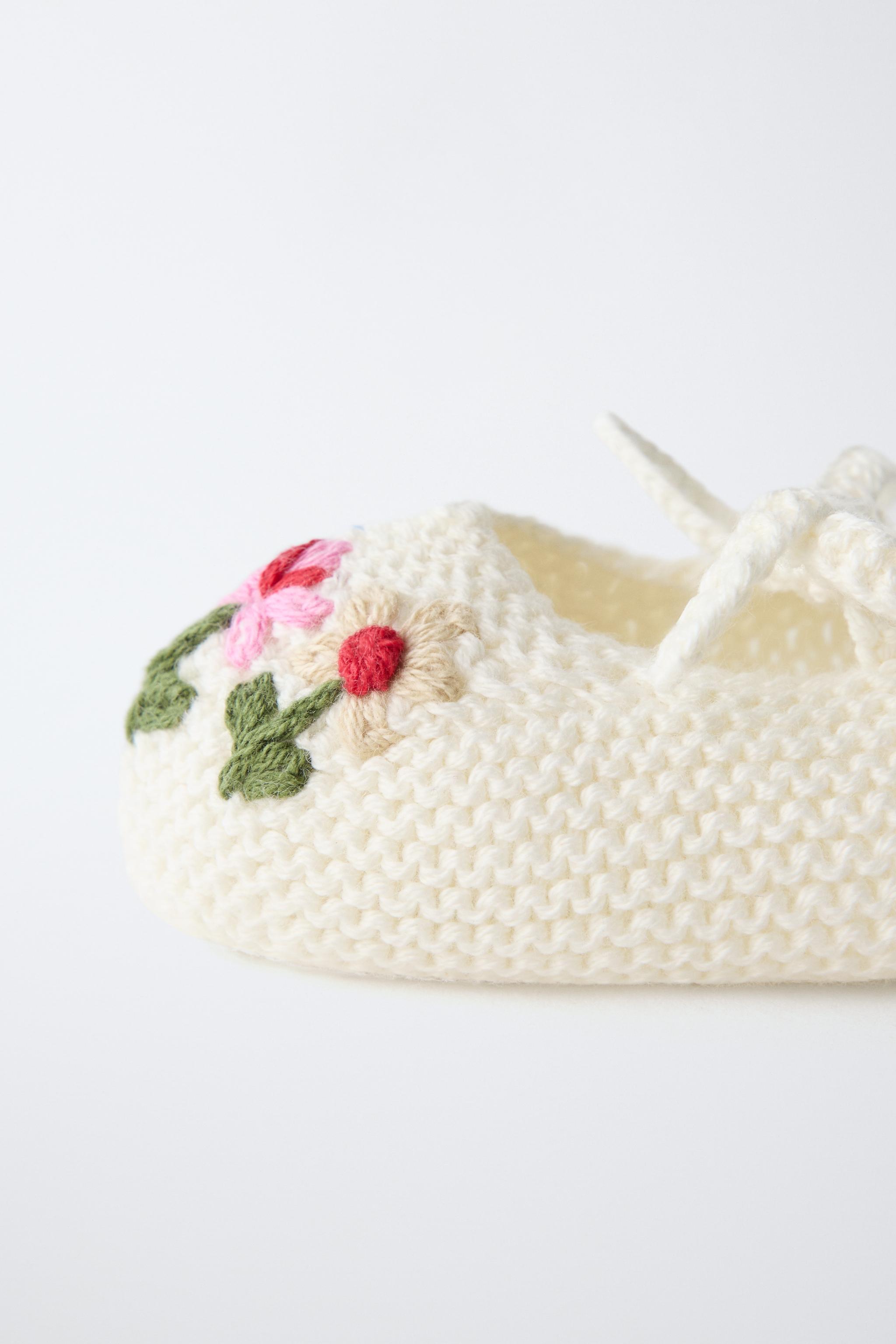 Детские ботинки Zara EMBROIDERED FLORAL BOOTIES — фото 5