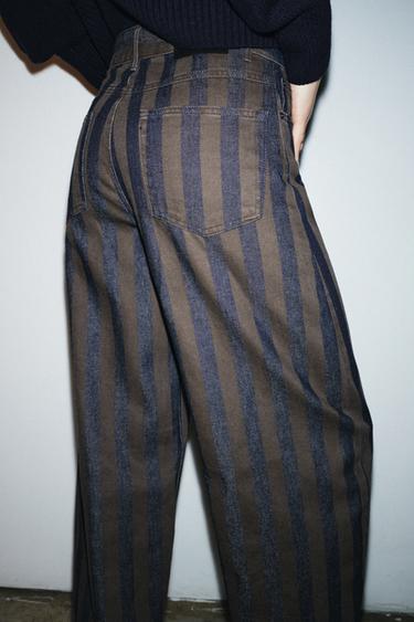 ZW COLLECTION BARREL MID-WAIST JEANS - Blue by Zara - Image 3