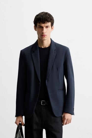 COMFORT SLIM FIT BLAZER - Blue by Zara