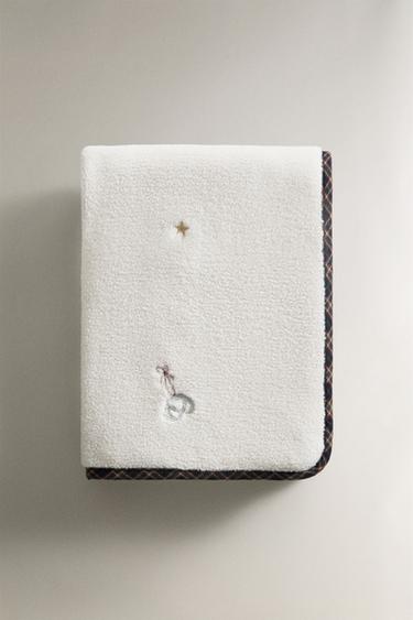 COUVERTURE POLAIRE ENFANT LISTE DE NOËL - Crème de Zara - Image 3