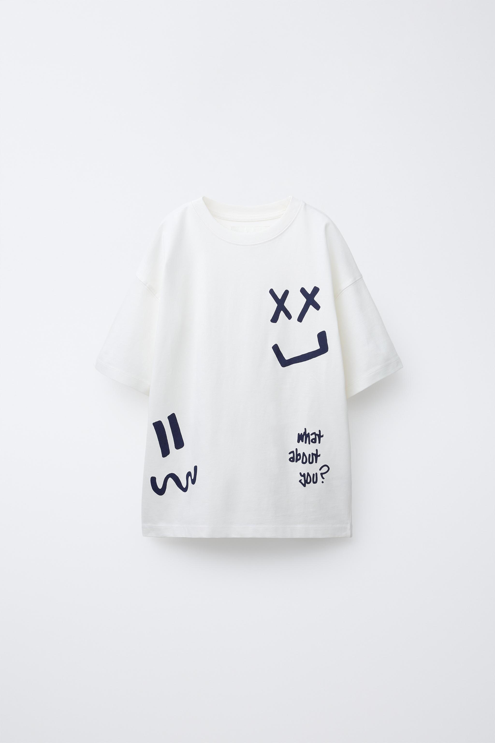 PRINTED T-SHIRT - Oyster-white | ZARA South Africa