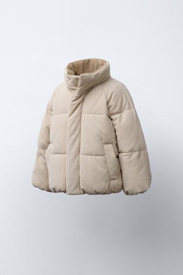VESTE EN VELOURS CÔTELÉ - Beige de Zara - Image 1