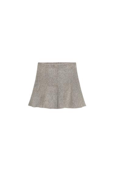 KNIT MINI SKIRT - Anthracite Grey by Zara