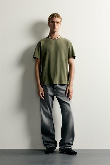 RELAXED FIT MERMAID PRINT T-SHIRT - Mid-green by Zara - Image 0