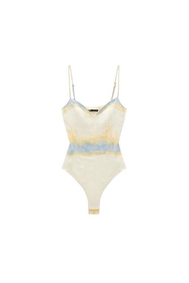 SATIN TIE-DYE BODYSUIT