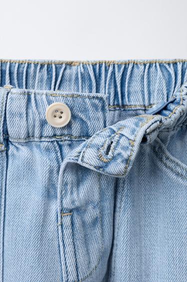 LOOSE-FITTING BAGGY JEANS - Light blue by Zara - Image 2