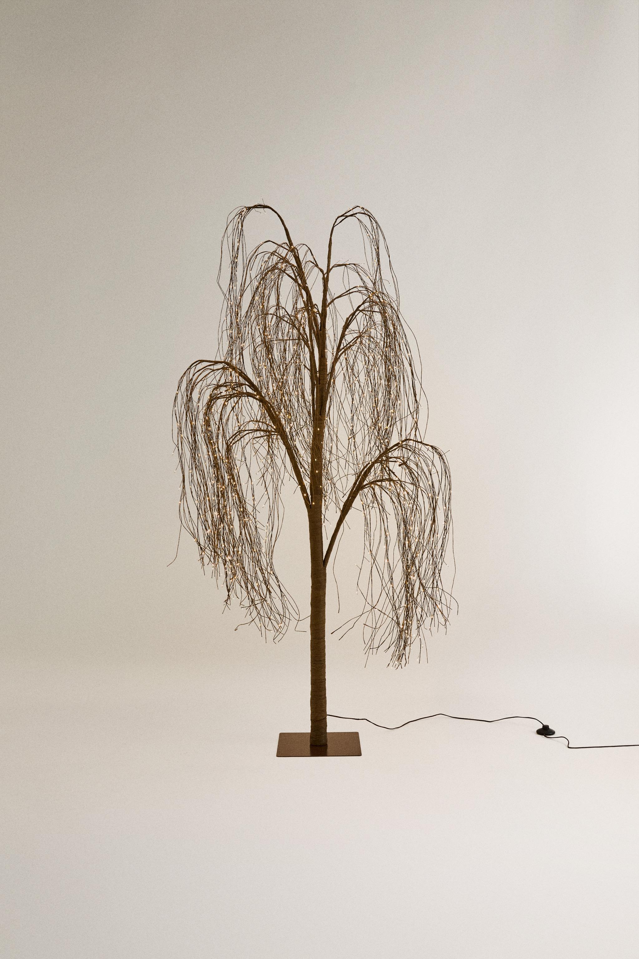 SAPIN DE NOËL SAULE LUMIÈRE LED (180 CM)