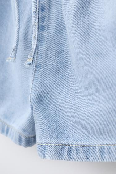 DENIM BERMUDA SHORTS - Light blue by Zara - Image 3