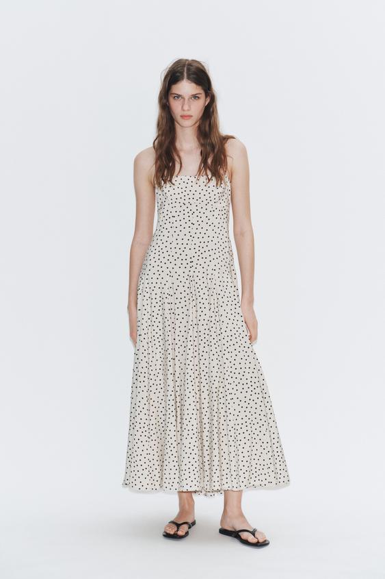 zara short sleeve midi dress ZW COLLECTION DRAPED MIDI DRESS - Navy blue