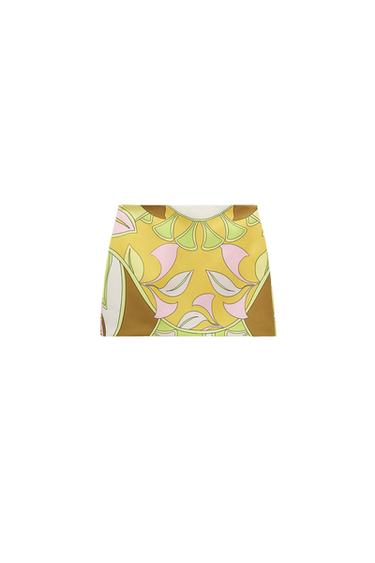 SHORT PRINTED SKIRT