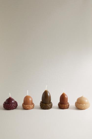 Zara PUMPKIN SPICE ACORN SCENTED CANDLES (PACK OF 5) - Pumpkin - Image 0