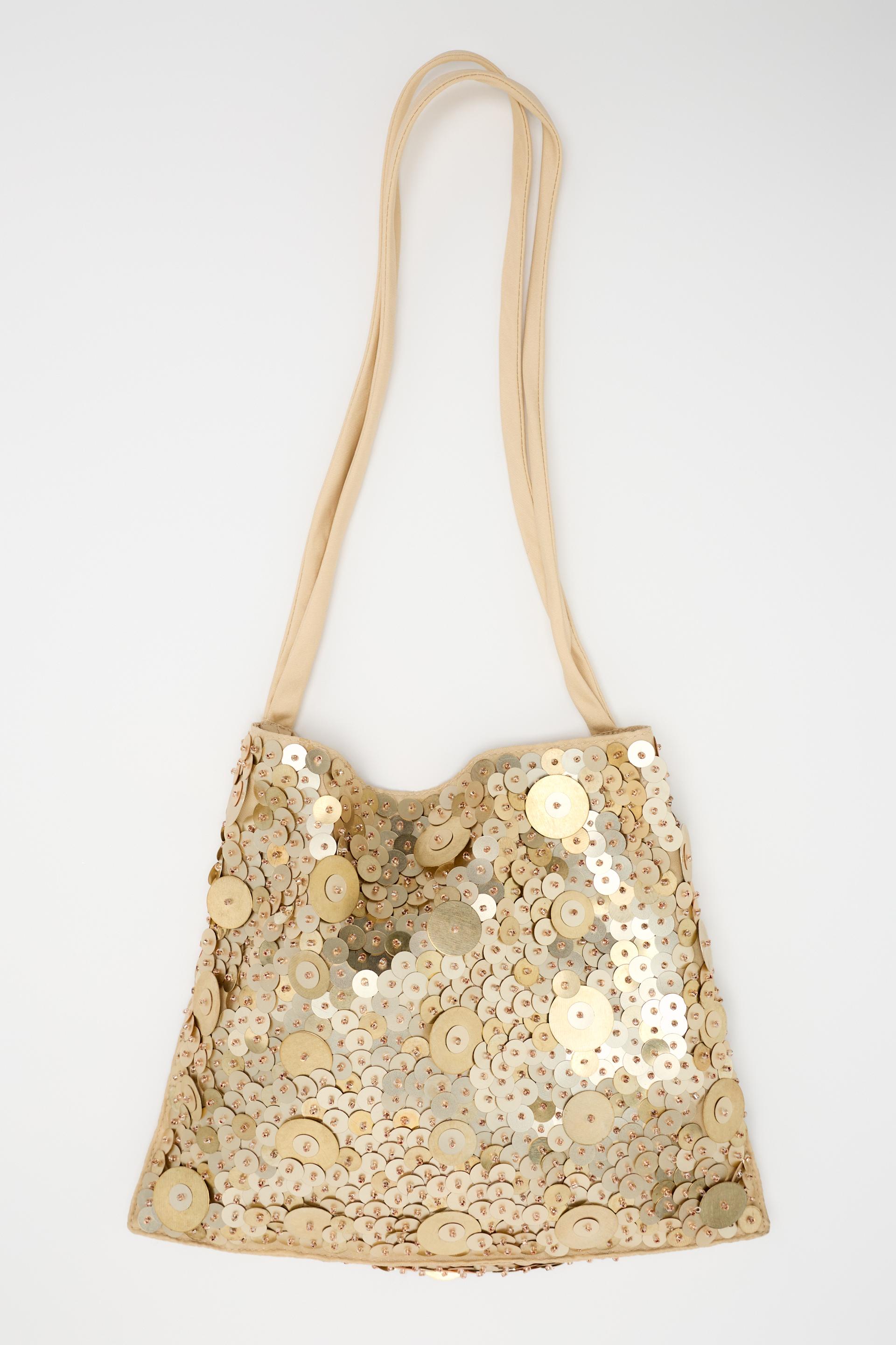 BUCKET BAG WITH BEADING