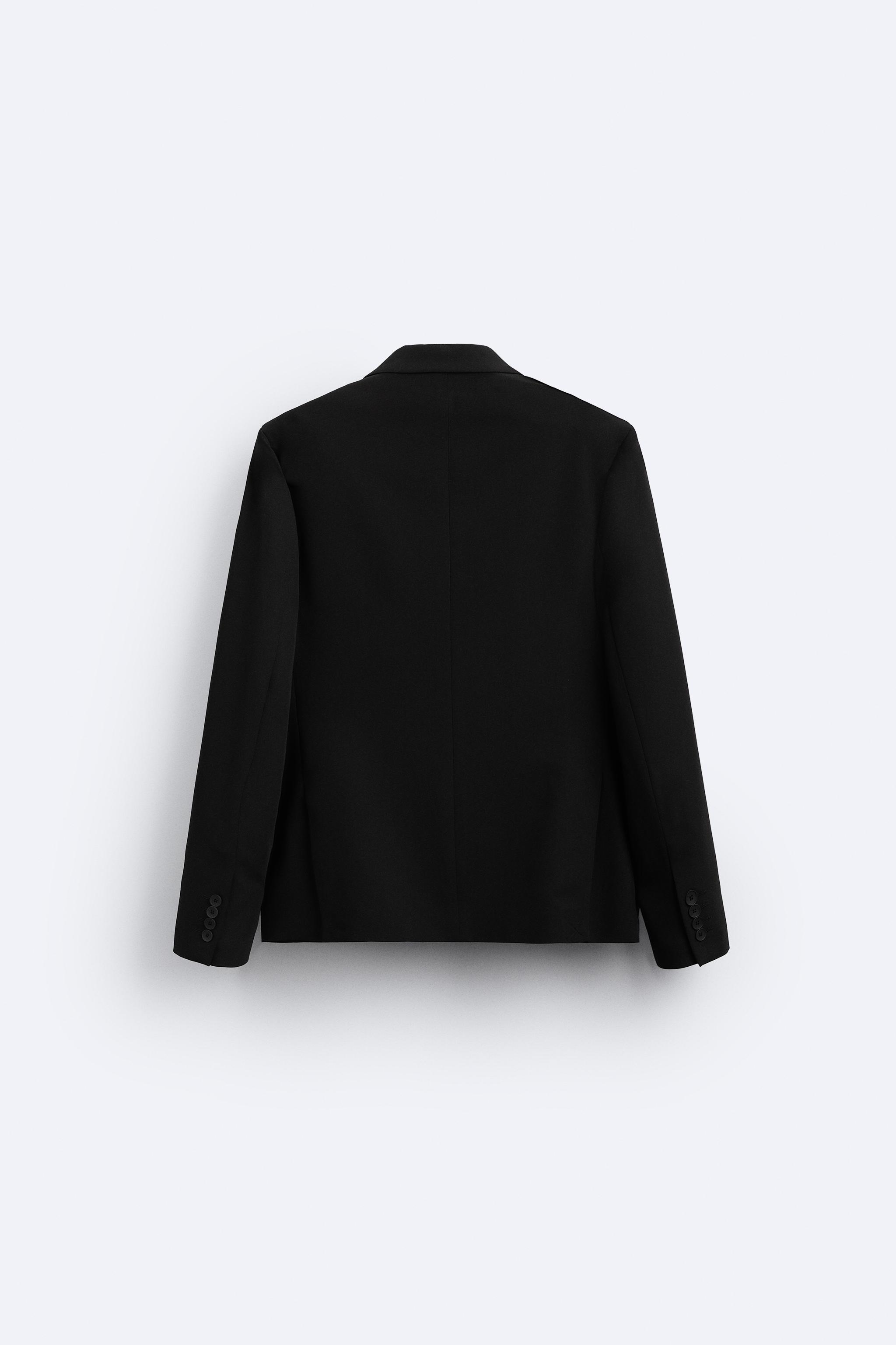 SLIM FIT SUIT JACKET - Black | ZARA United States