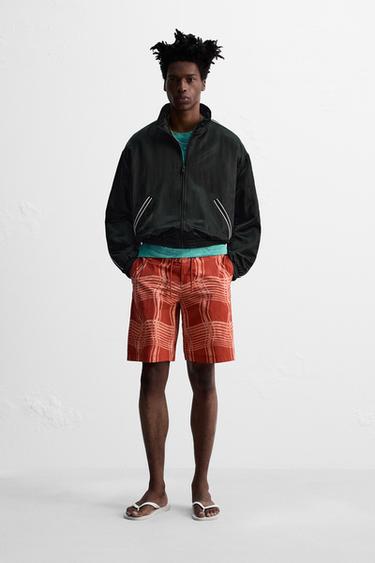 Zara LONG PRINT SWIMSUIT © OTIS KWAME KYE QUAICOE - Orange - Image 0