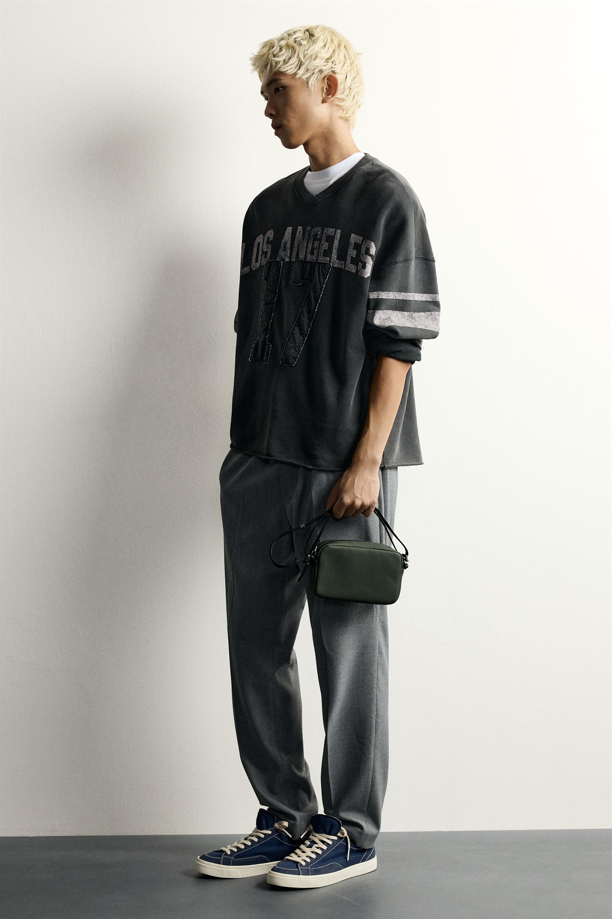 RUBBERIZED CROSSBODY BAG — Khaki Green