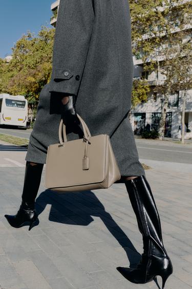 CITYBAG DOUBLE ANSE - Gris taupe de Zara - Image 1