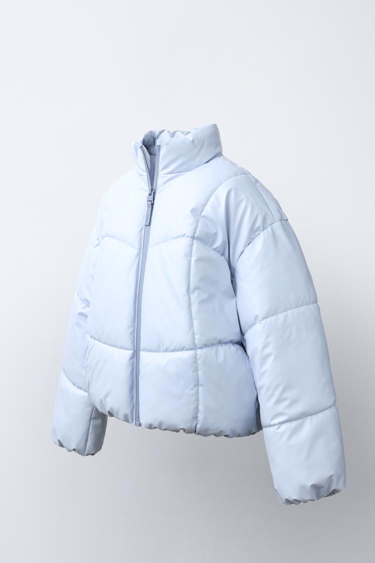 Chaqueta acolchada con efecto brillo y repelente al agua 2