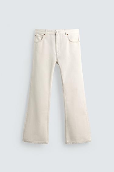 JEANS FLARE FIT HARRY LAMBERT FOR ZARA X DISNEY - Màu trắng ngà từ Zara
