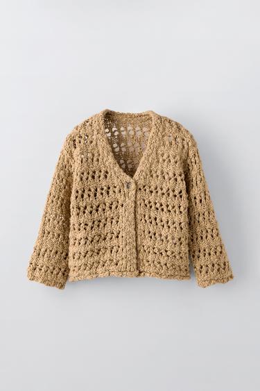 KNIT CARDIGAN - Mustard by Zara