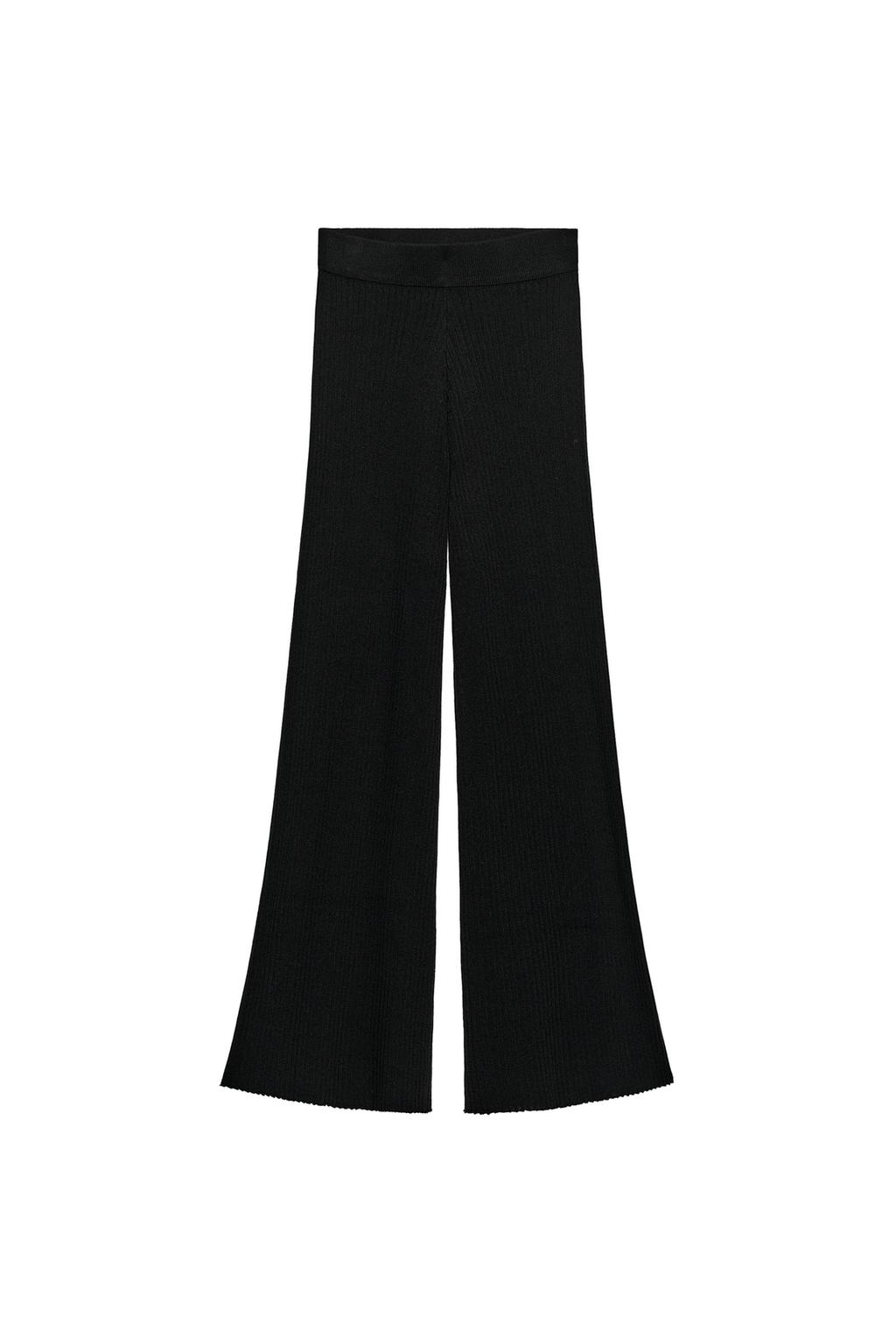 RIBBED WIDE LEG PANTS - image 3