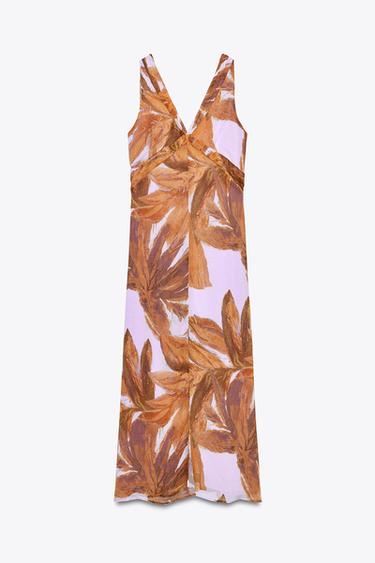 PRINTED MIDI DRESS - Multicoloured by Zara - Image 7