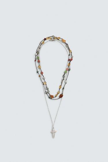 COLLARES COMBINADOS PACK 3 - Multicolor de Zara