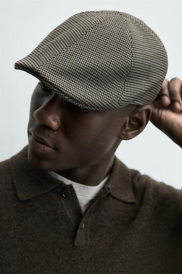 CHECK TEXTURED BERET - various by Zara - Image 3