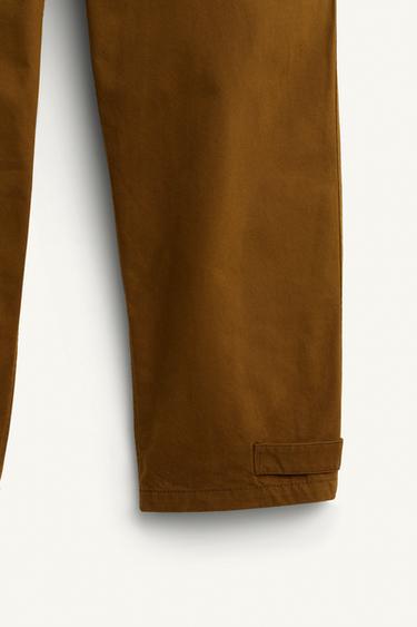 LIMITED EDITION STRUCTURED TROUSERS WITH BELT - Khaki by Zara - Image 7