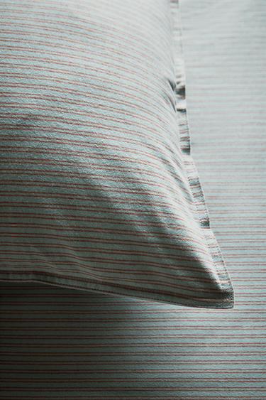 KIDS' STRIPED FLANNEL PILLOWCASE - Blue by Zara