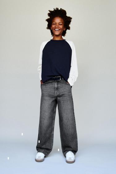 Pantalon Fluido Vaqueros Zara Enrollados Vaqueros Para Niño ZARA