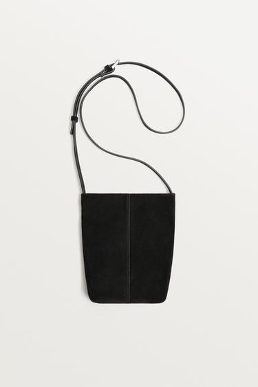 КОЖАНАЯ СУМКА — Черный от Zara