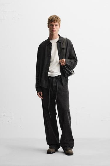 TERNET SKJORTE - Sort fra Zara
