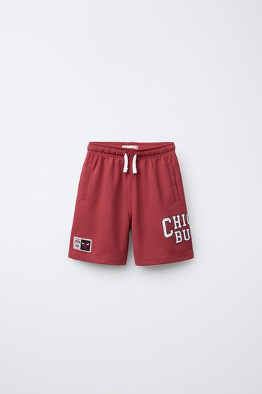 BERMUDA INTERLOCK CHICAGO BULLS NBA - Rojo de Zara