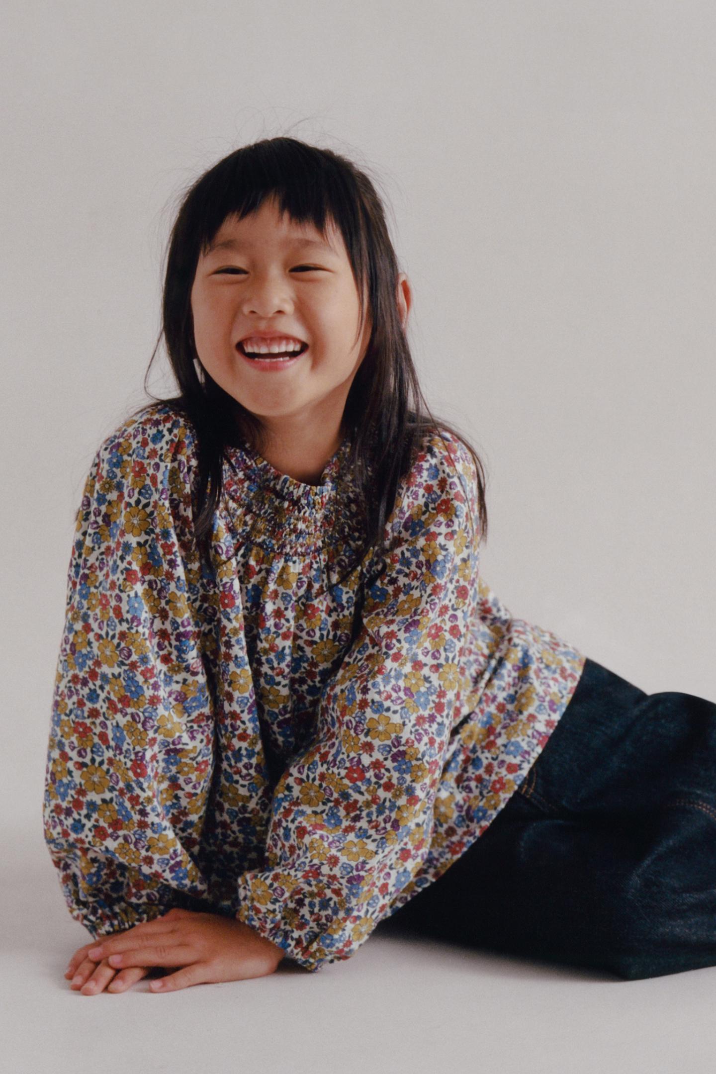 Детская рубашка Zara Ditsy Floral Print, цвет: Разноцветный — фото 1