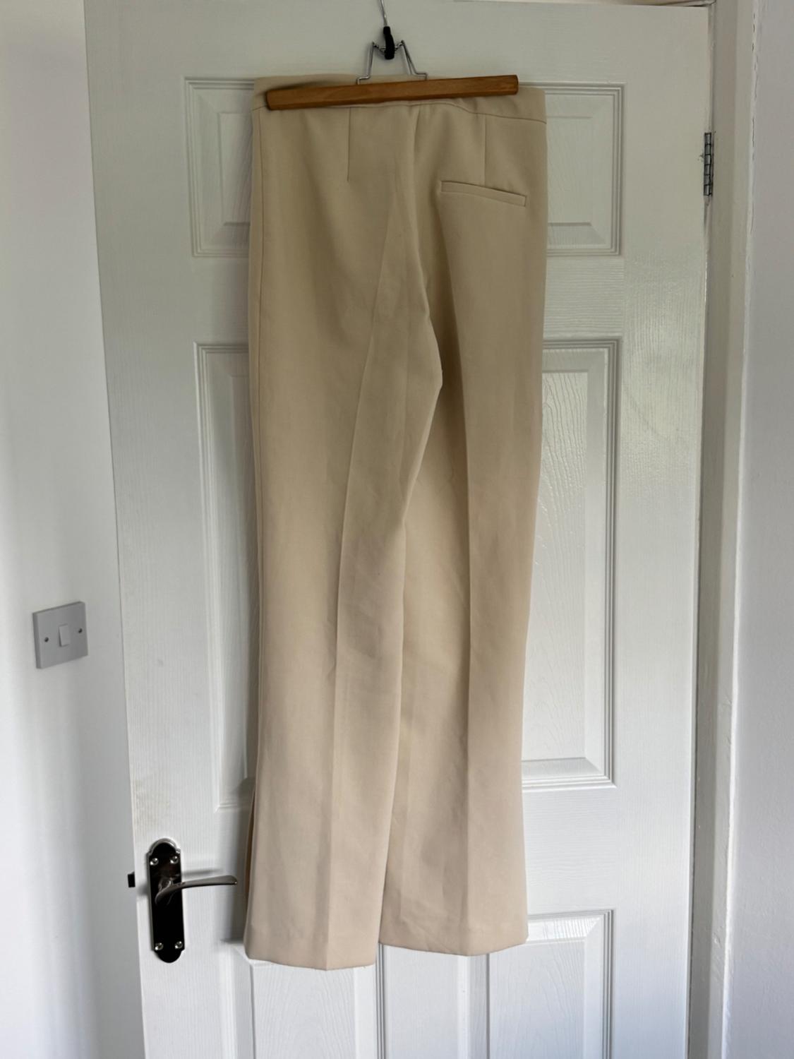 VENTED HEM STRAIGHT-LEG TROUSERS - Image 2