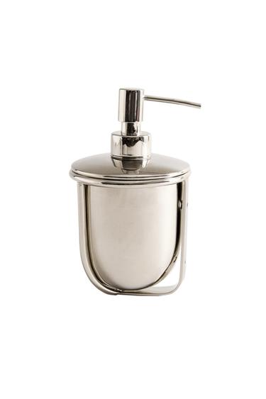 SHINY METAL SOAP DISPENSER - Silver by Zara