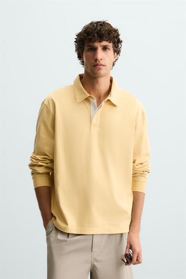 CONTRAST POLO SHIRT - Yellow by Zara