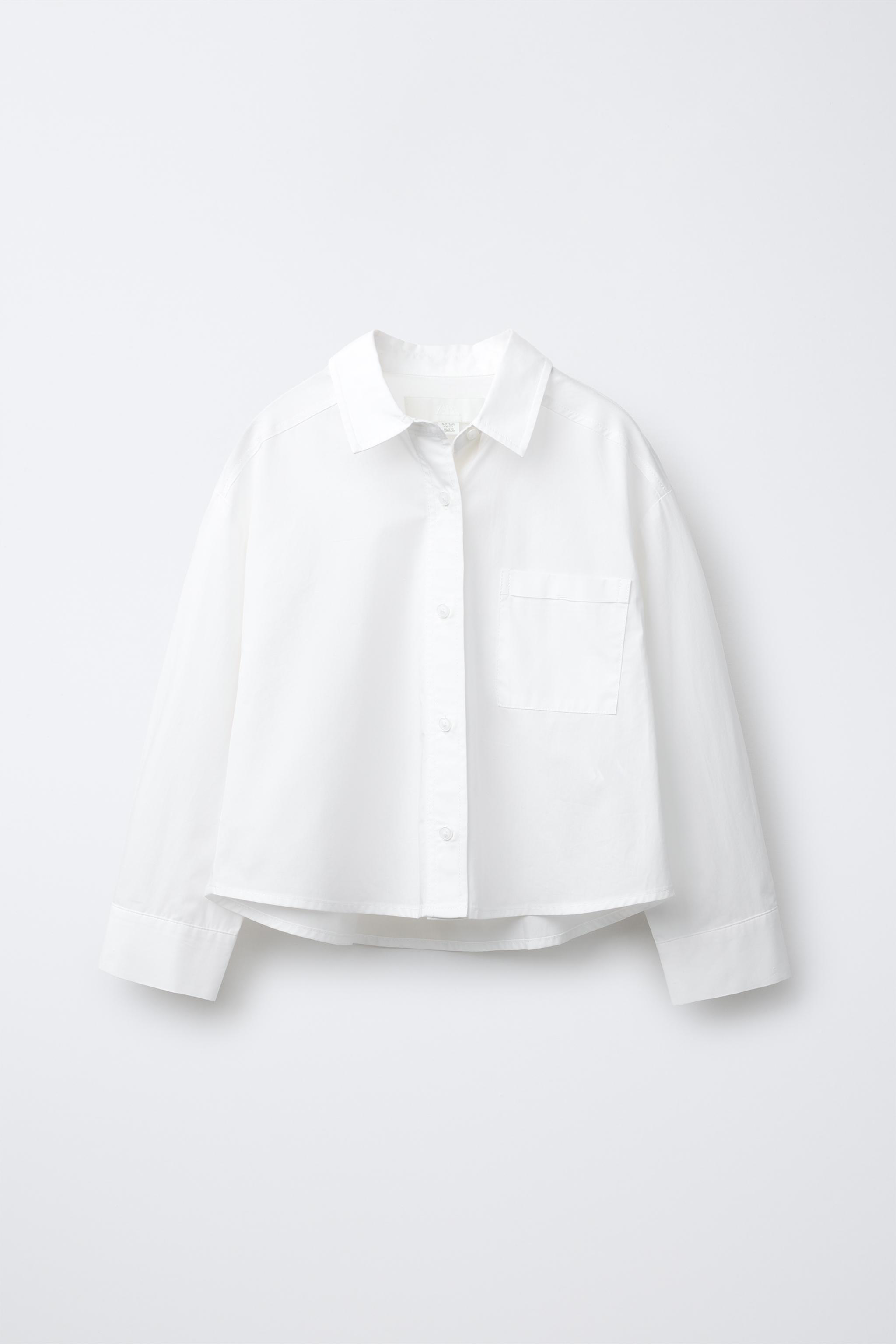 CHEMISE EN POPELINE À POCHE